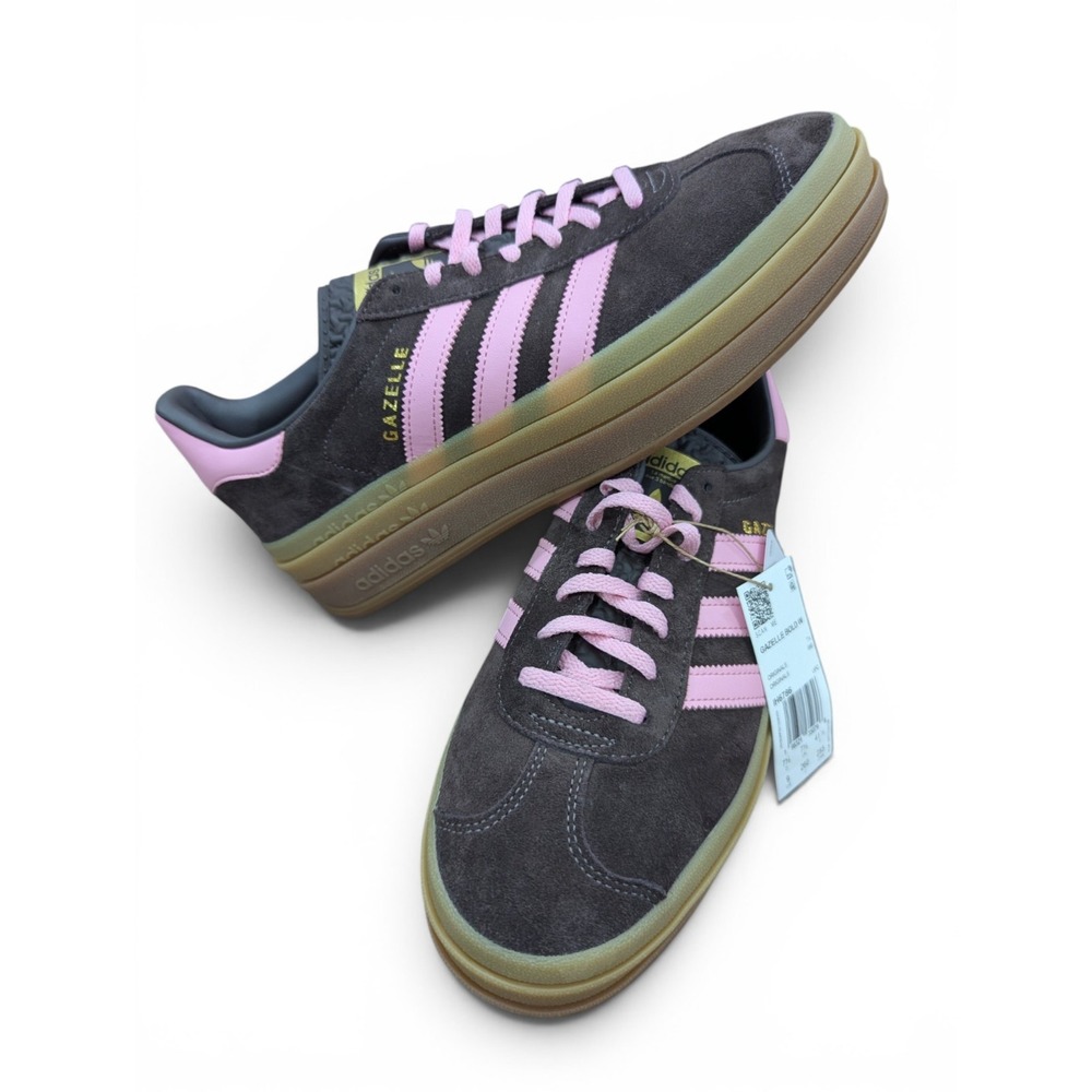 Adidas Gazelle Bold W Women 9 Aurora Coffee Pink IH6786 Gum Sole NWT